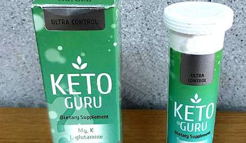 Фото упаковки и таблеток Keto Guru для похудения